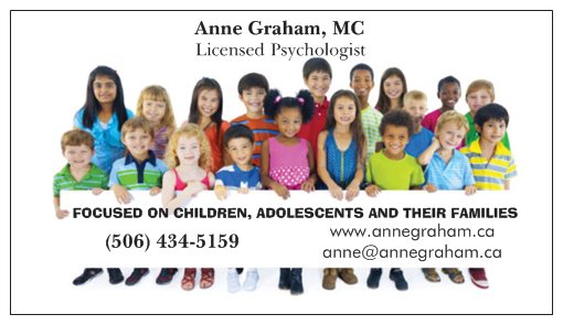 Anne's business card (front)